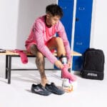 Apărători Fotbal JOMA Defense Coral Fluor / Albastru - imagine 2